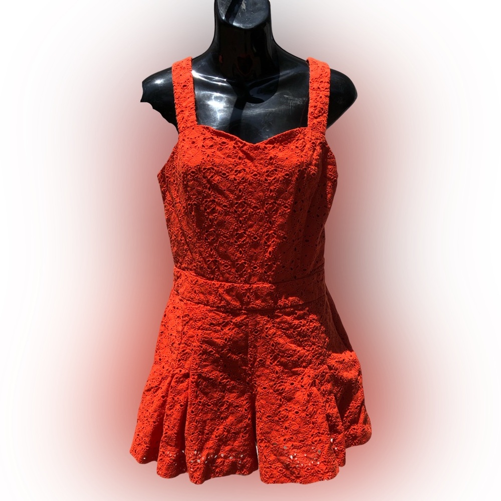 1.State Orange Summer Romper